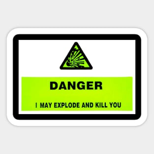 Danger Sticker